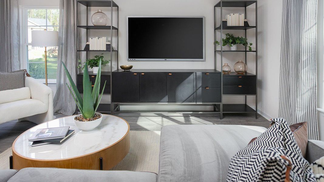 Furnished interior in a model home at Faircrest in Greensboro (Image 6).