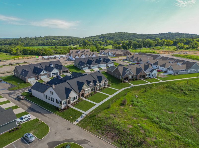 Aerial view of the The Preserve at Belle Pointe community in Lebanon, TN, showing layout and nearby surroundings (Image 10).