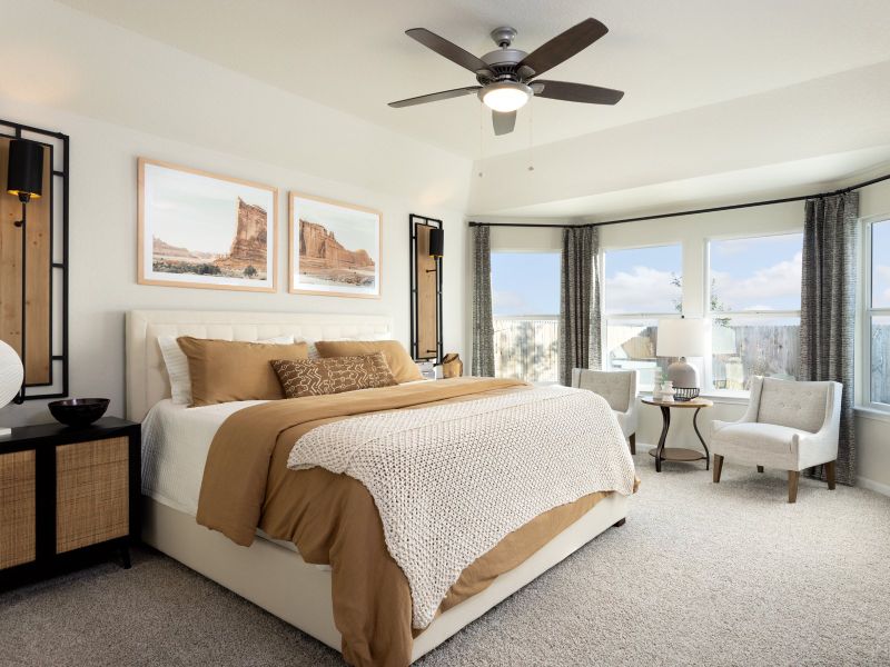 Furnished interior in a model home at Lantana - Classic Series in Marion (Image 7).