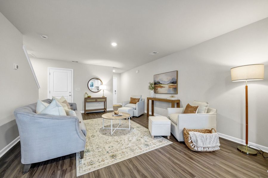 Furnished interior in a model home at Village at Boulware in Lugoff (Image 5).