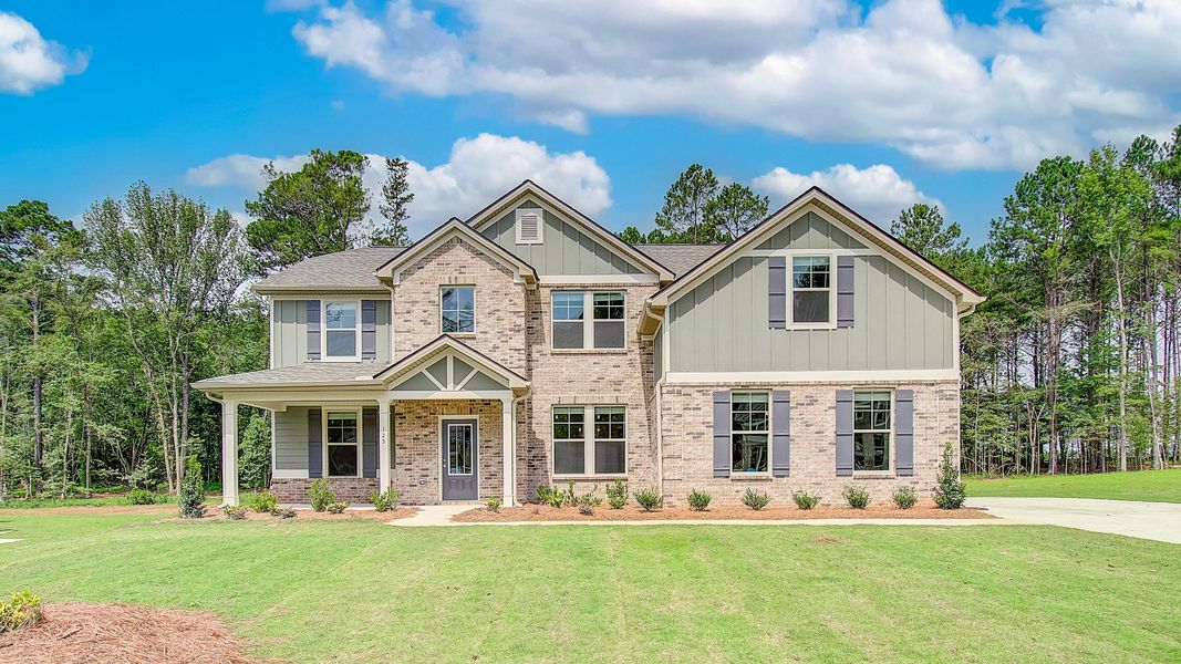 Front exterior of a home in the Brighton community, located in Locust Grove, GA (Image 4).