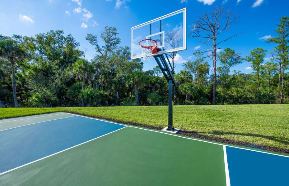 New home community with private amenities and move-in ready homes