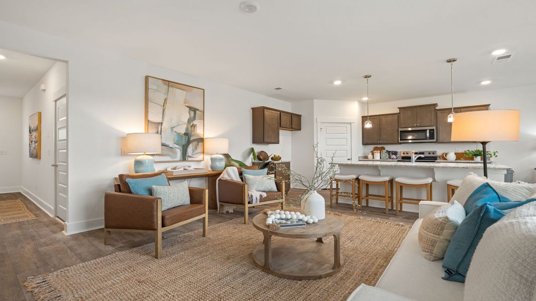 Furnished interior in a model home at The Pines at New Hampstead in Savannah (Image 10).