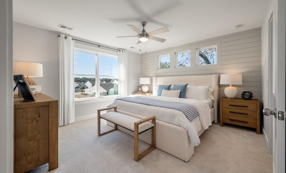 Furnished interior in a model home at New Riverside Village in Bluffton (Image 24).