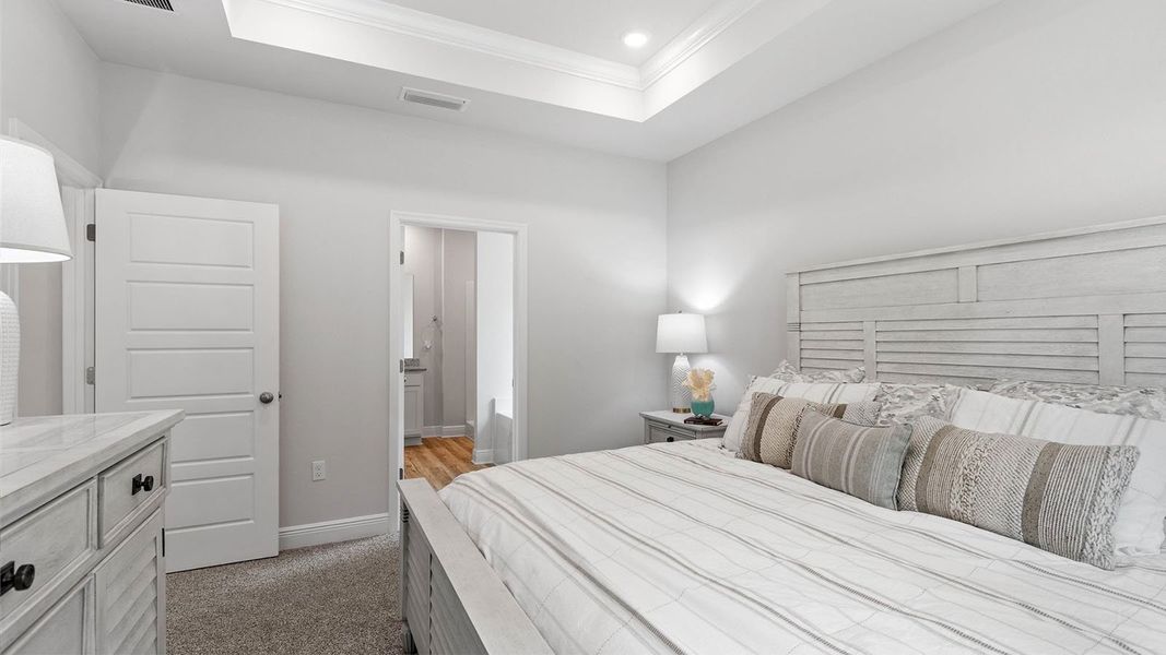 Furnished interior in a model home at Pine Dove Estates in Tallahassee (Image 30).