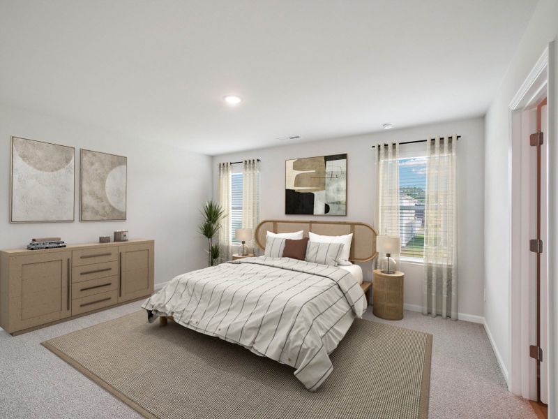 Furnished interior in a model home at Country Lane - Classic Series in Clayton (Image 11).