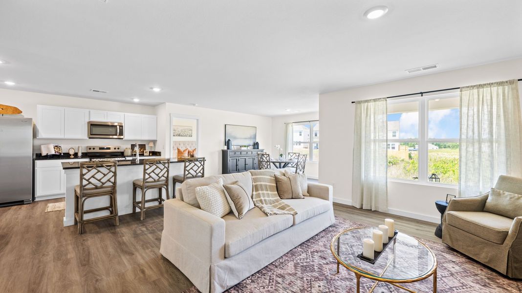 Furnished interior in a model home at Bayview at Harbor Crest in Ooltewah (Image 27).