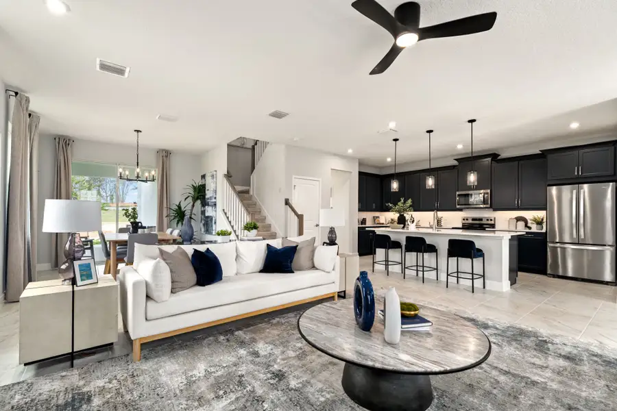 Furnished interior in a model home at Rainwood in Groveland (Image 6).
