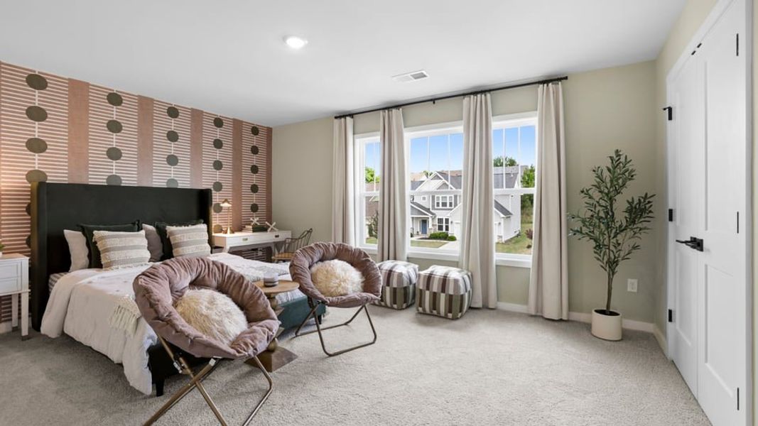 Furnished interior in a model home at Sunset Summits in Spartanburg (Image 19).