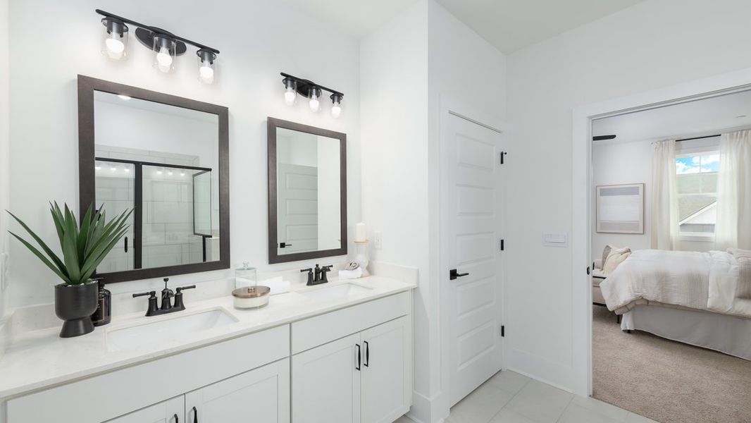 Furnished interior in a model home at The Village at Sandy Plains in Marietta (Image 27).