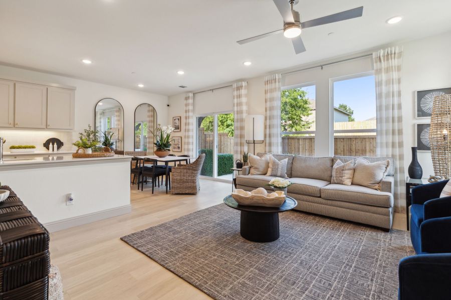 Furnished interior in a model home at Midtown GP in Grand Prairie (Image 13).