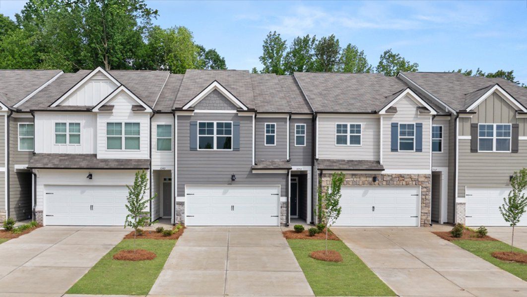 Front exterior of a home in the Oconee Overlook Townhomes community, located in Gainesville, GA (Image 3).