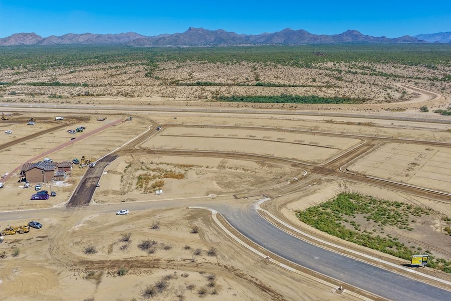 Site preparation and early development at Mandarina Reserve in Marana, AZ (Image 23).