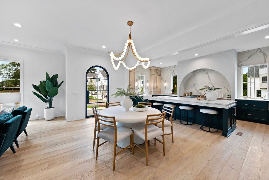 Furnished interior in a model home at The Founding at Blue Ridge in Raleigh (Image 4).