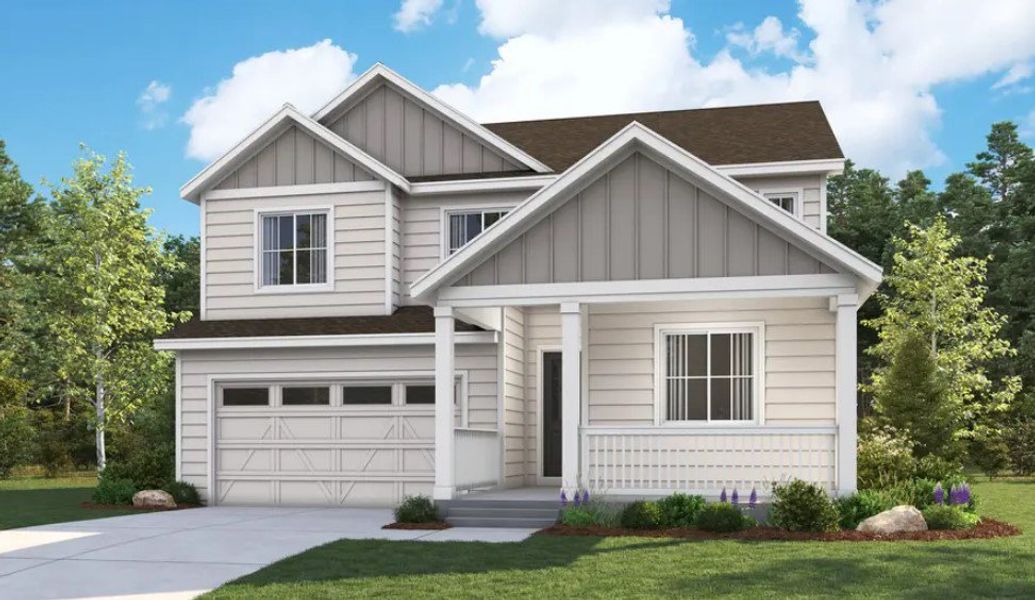 Front exterior of a home in the Barefoot Village community, located in Firestone, CO (Image 19).
