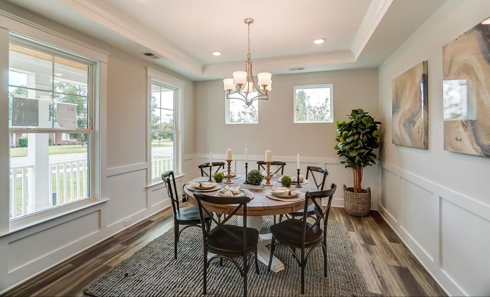 Furnished interior in a model home at Colleton Park in Aiken (Image 9).
