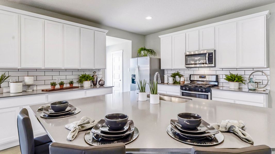 Furnished interior in a model home at Rancho Vista in Corpus Christi (Image 16).
