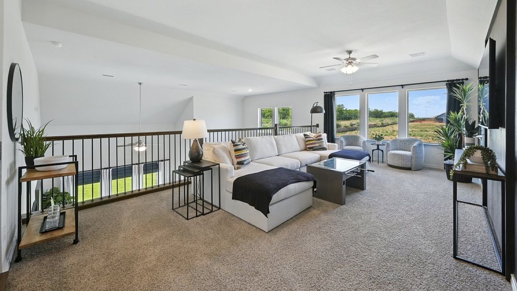 Furnished interior in a model home at Lilybrooke at Legacy Hills in Celina (Image 25).