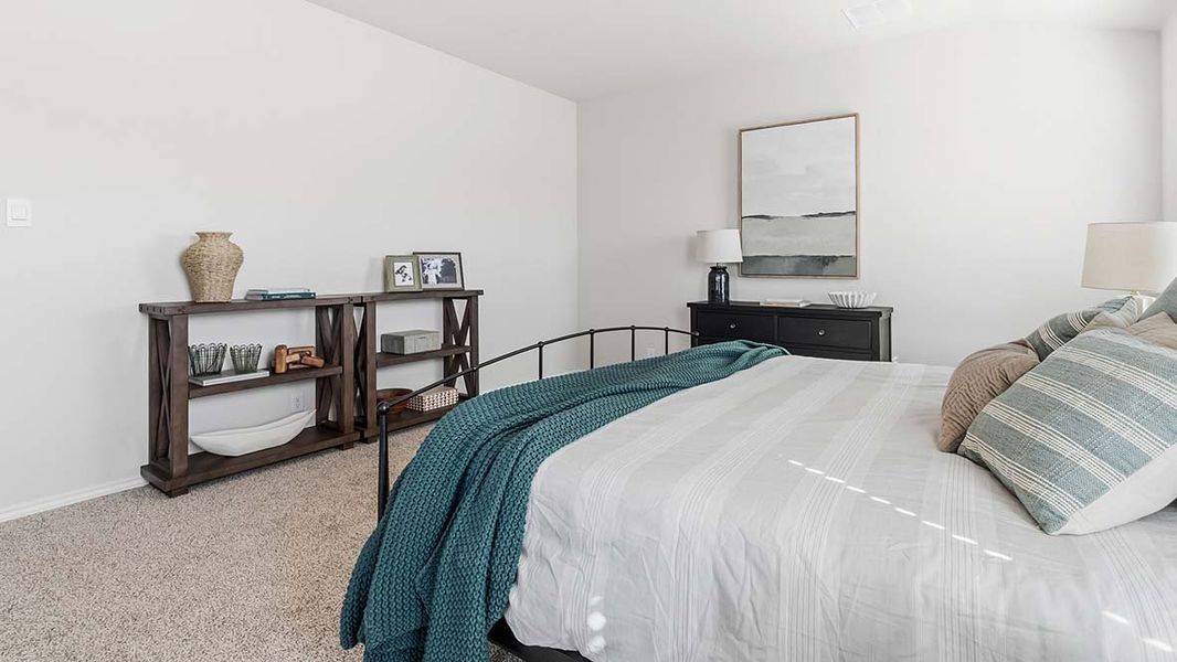 Furnished interior in a model home at Hunters Ranch in San Antonio (Image 27). Furnished interior in a model home at Hunters Ranch in San Antonio (Image 27).