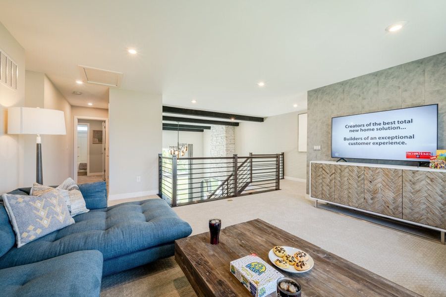 Furnished interior in a model home at Watson at Flowers Plantation in Clayton (Image 52).