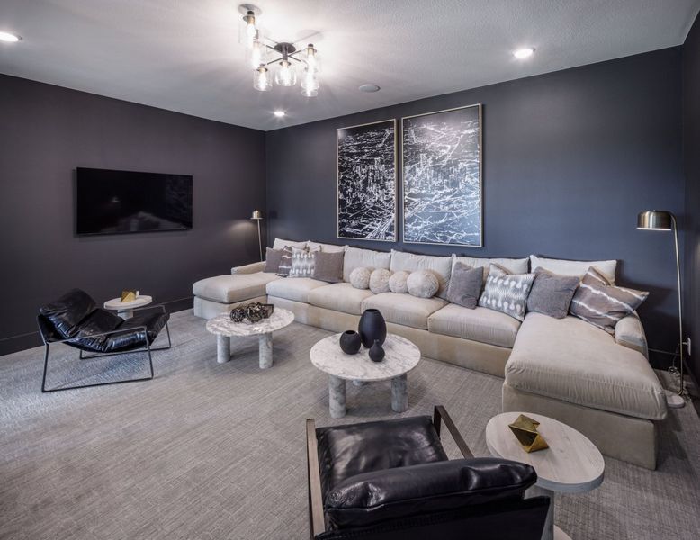 Furnished interior in a model home at Falls at Fox Farm in Arrington (Image 12).