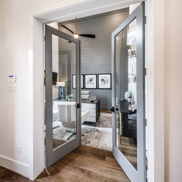 Furnished interior in a model home at The Highlands in Porter (Image 7).