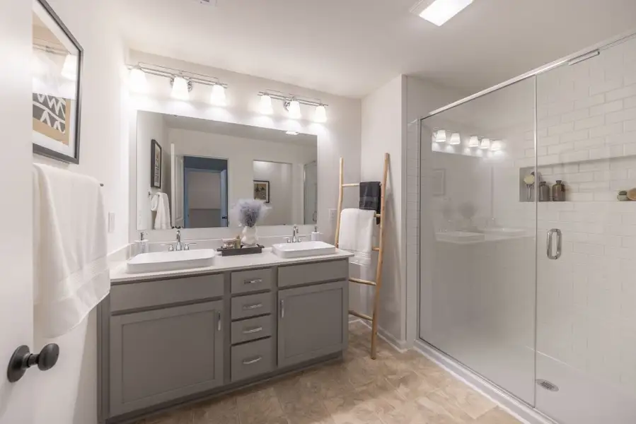 Furnished interior in a model home at Villages at Coddle Creek in Mooresville (Image 5).