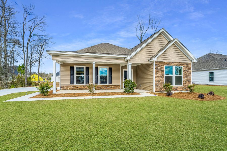 Front exterior of a home in the Timothy Lakes community, located in Ridgeville, SC (Image 4).