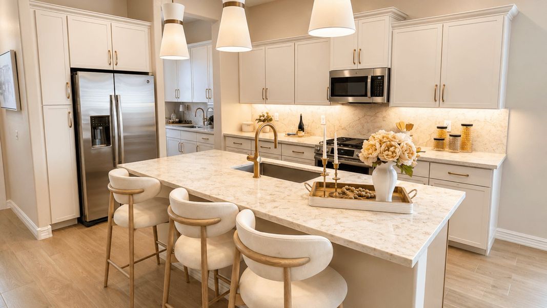 Furnished interior in a model home at Fairways in Victory at Verrado in Buckeye (Image 40).