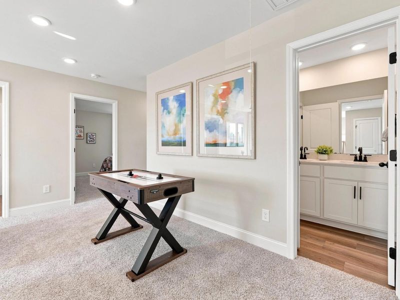 Furnished interior in a model home at Bailey Park in Fayetteville (Image 28).