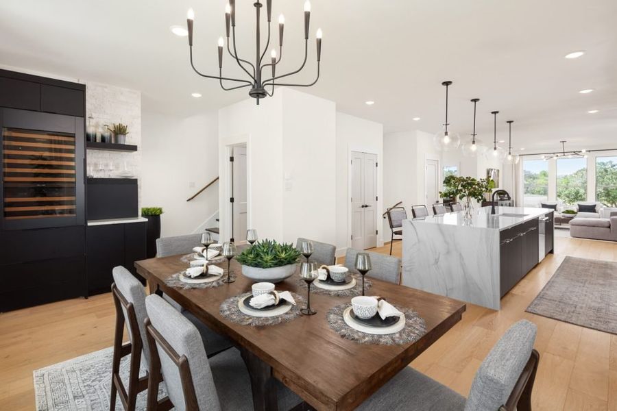 Furnished interior in a model home at The Preserve on the Park in Addison (Image 4). Furnished interior in a model home at The Preserve on the Park in Addison (Image 4).