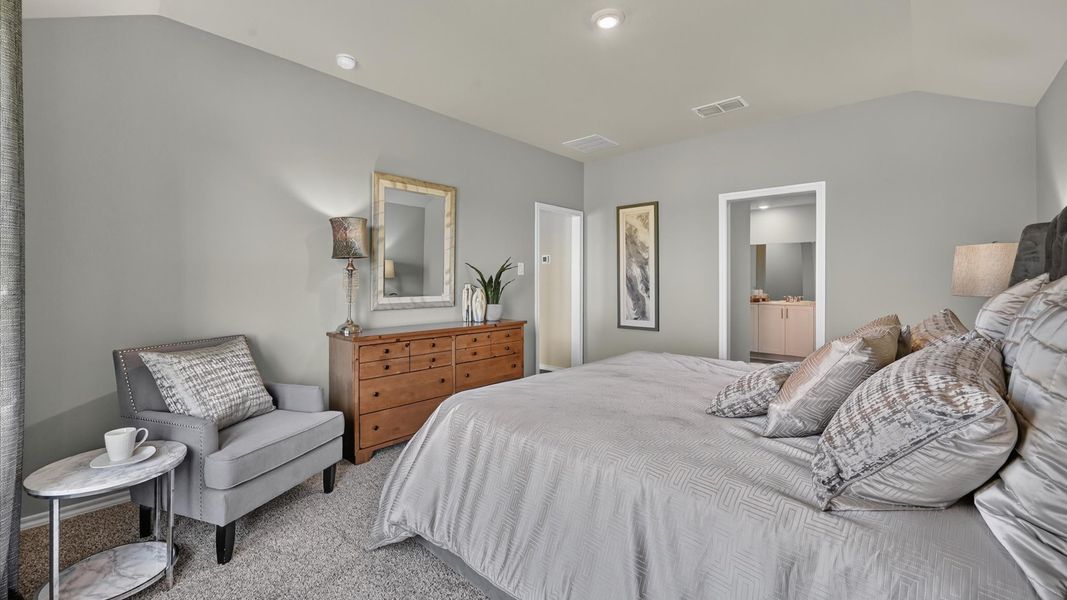 Furnished interior in a model home at The Hills at Reunion in Newark (Image 29).