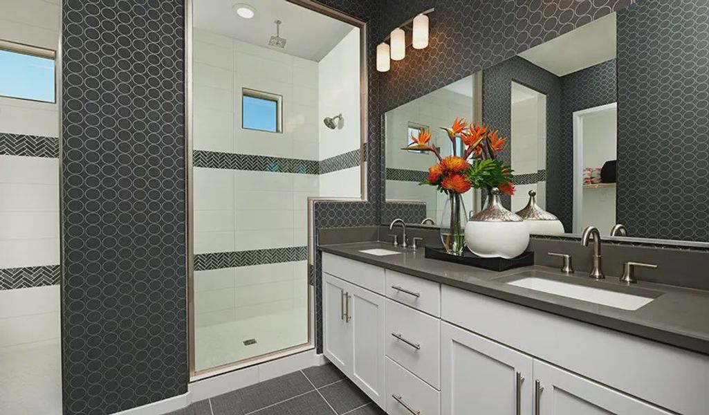 Furnished interior in a model home at Portfolio at Lucero in Goodyear (Image 6).