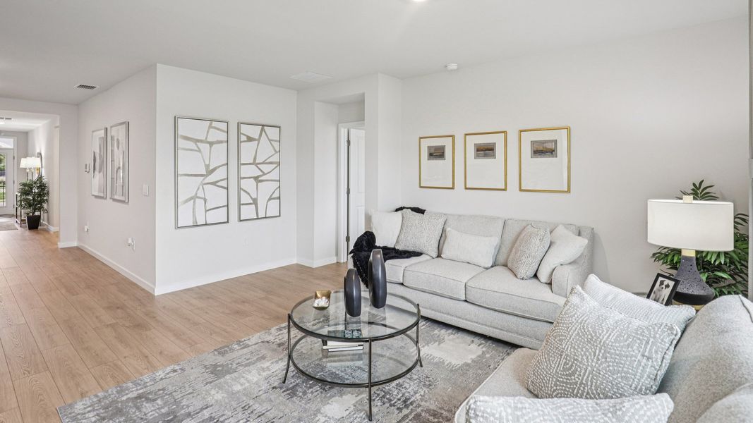 Furnished interior in a model home at Seagrass in Punta Gorda (Image 10).