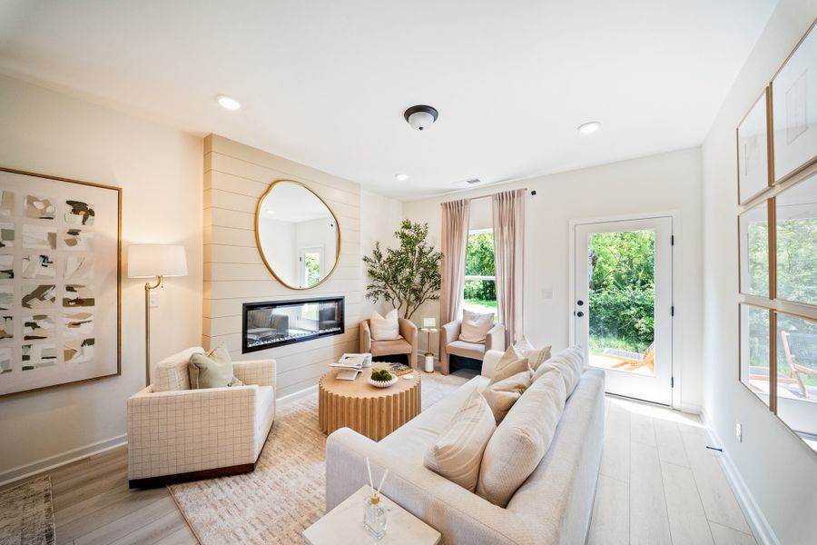 Furnished interior in a model home at Spring Branch in Smyrna (Image 8). Furnished interior in a model home at Spring Branch in Smyrna (Image 8).