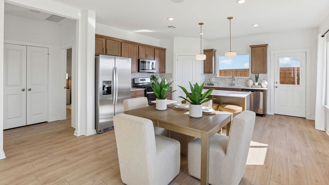 Furnished interior in a model home at Frontier in Mustang Ridge (Image 9).