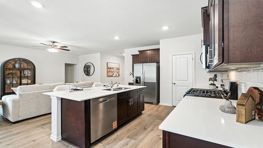 Furnished interior in a model home at The Reserve at Timber Creek in Lindale (Image 14).