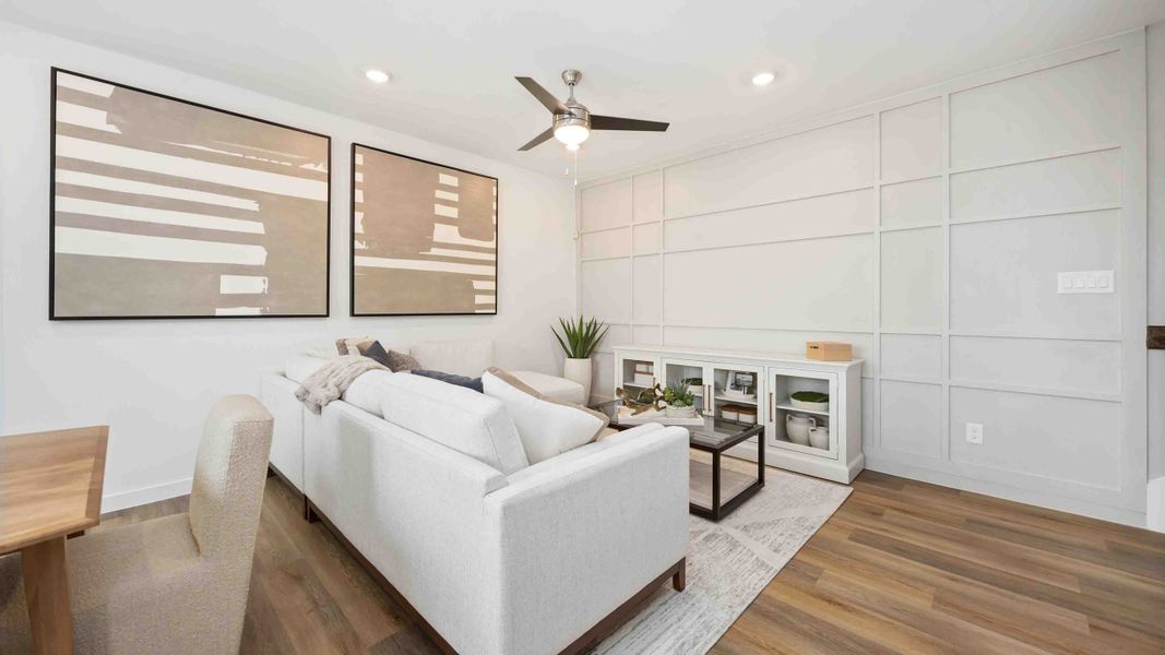 Furnished interior in a model home at Pinehaven in Houston (Image 3).