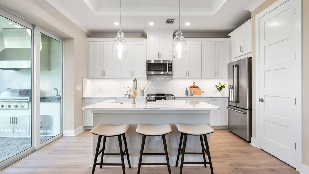 Furnished interior in a model home at Esplanade at Azario Lakewood Ranch in Lakewood Ranch (Image 88).