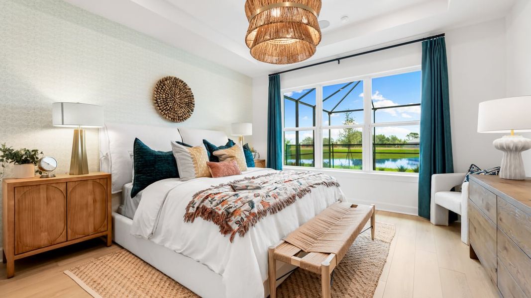 Furnished interior in a model home at Esplanade at Coasterra in Palmetto (Image 38).