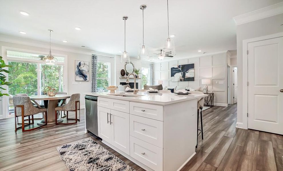 Furnished interior in a model home at Secrest Meadows in Monroe (Image 20).