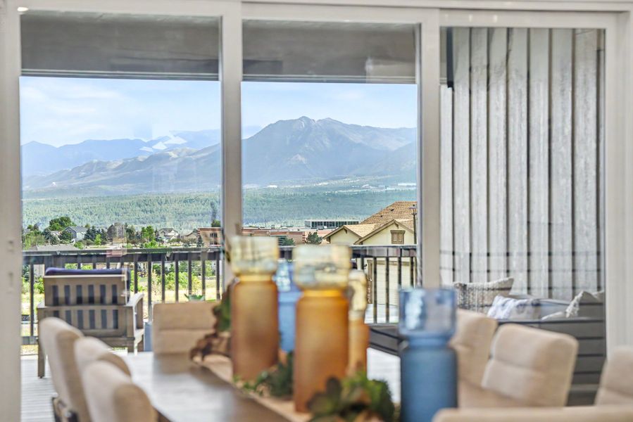 Furnished interior in a model home at Jackson Creek in Monument (Image 70).