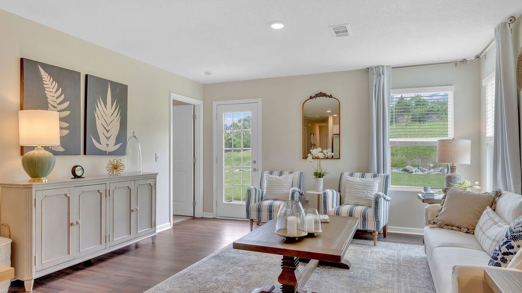 Furnished interior in a model home at Clearwater Springs in Johnson City (Image 8).