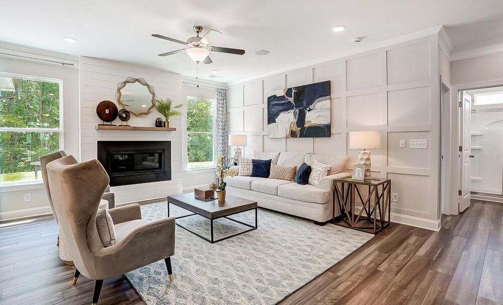 Furnished interior in a model home at Irby Glen in Spartanburg (Image 4). Furnished interior in a model home at Irby Glen in Spartanburg (Image 4).