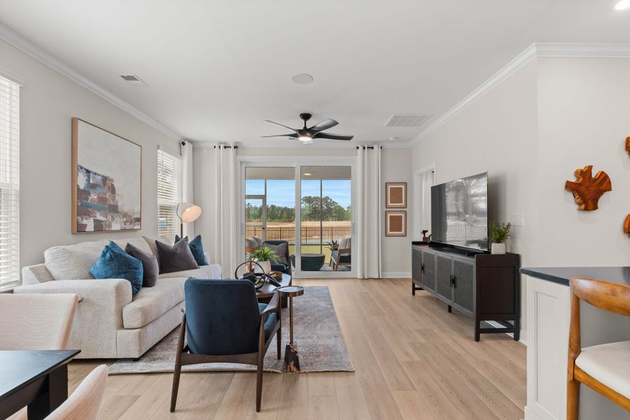 Furnished interior in a model home at The Farm at Neill's Creek in Lillington (Image 24).