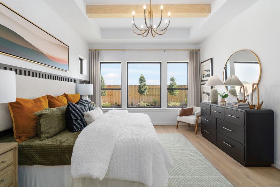 Furnished interior in a model home at Brookewater 55’ Homesites in Rosenberg (Image 14).