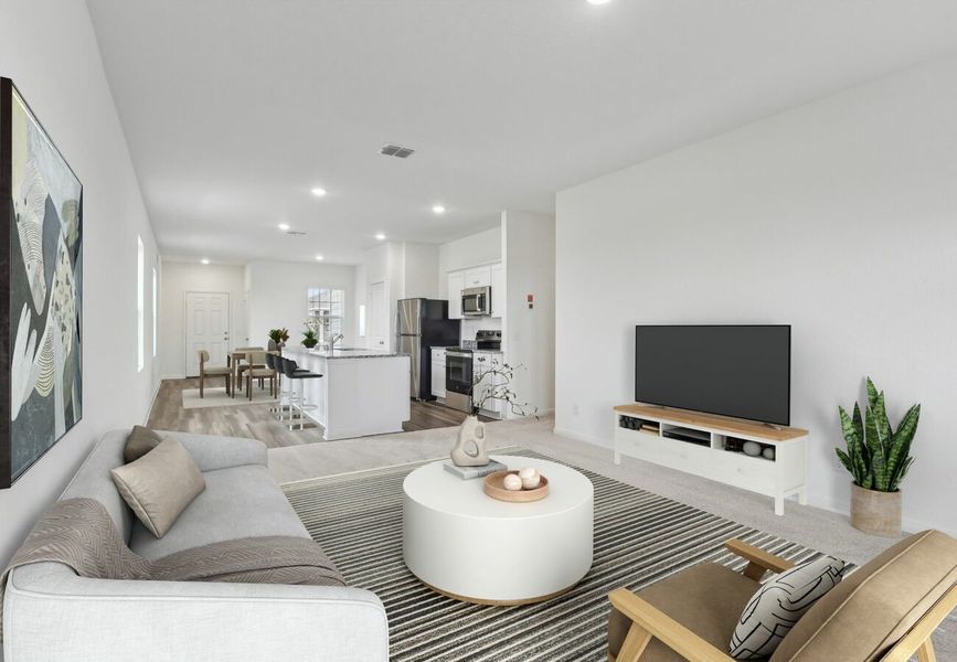 Furnished interior in a model home at Bayview in Conway (Image 4).