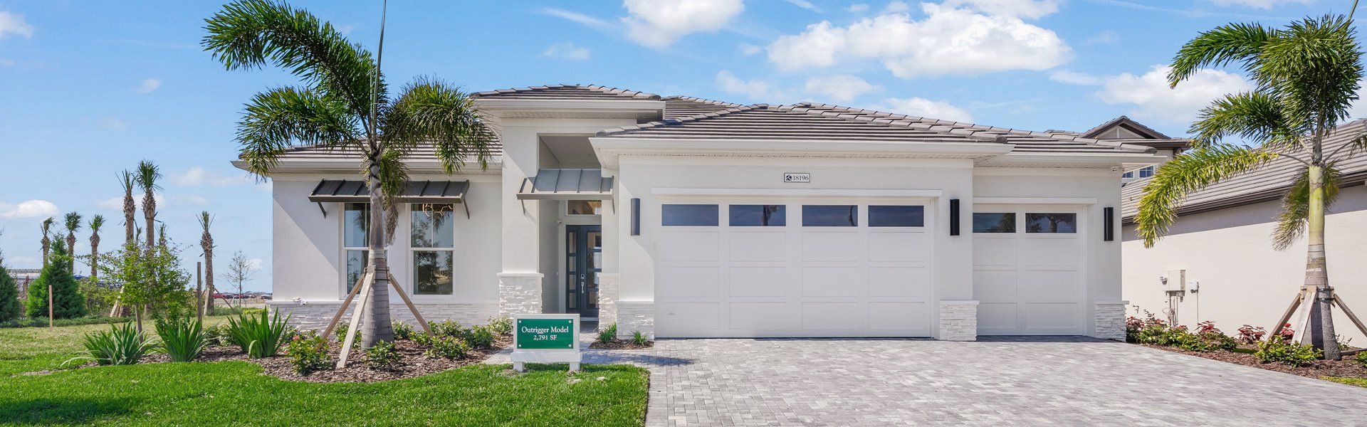 Front exterior of a home in the Palmera at Wellen Park community, located in Venice, FL (Image 4).