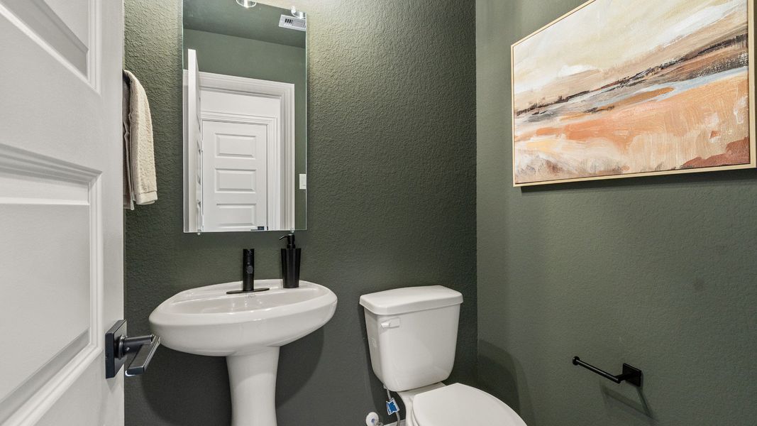 Furnished interior in a model home at Sundance Cove in Crosby (Image 34).