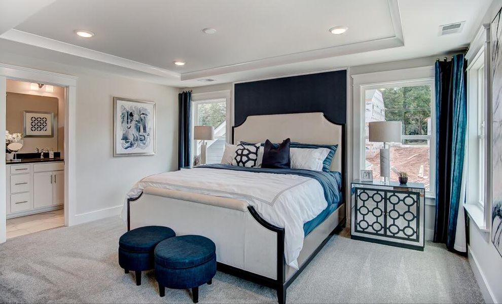 Furnished interior in a model home at Bryton Crossing Townhomes in Huntersville (Image 9). Furnished interior in a model home at Bryton Crossing Townhomes in Huntersville (Image 9).